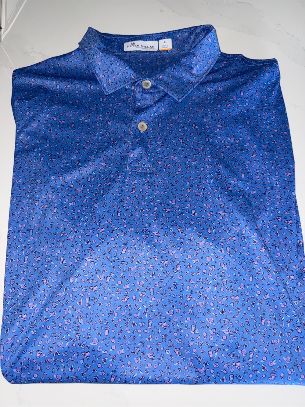 New Peter Millar Polo w/ Sunscreen